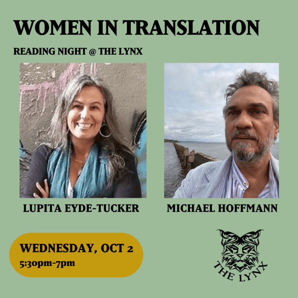 Reading night @ The Lynx with Lupita Eyde-Tucker and Michael Hofmann
