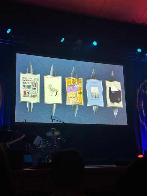 Book covers of the five finalists for the 2025 PEN Award for Poetry in Translation